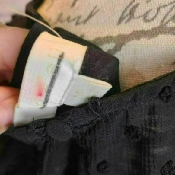 ♡3/$30♡ Polka Dot Sheer Embroidered Mini Dress - Picture 3 of 4